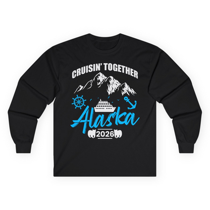 Alaska Cruise Group Adventure Shirt Long Sleeve Shirt – Black – Alaska Cruise Shirts