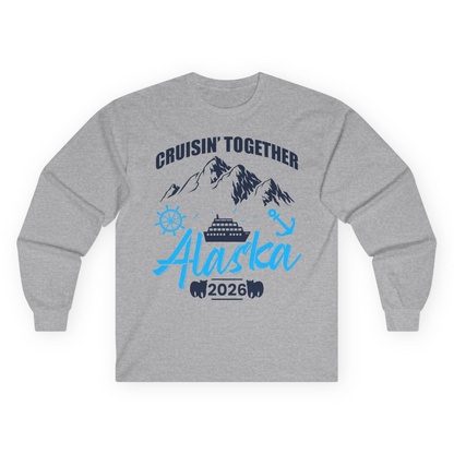 Alaska Cruise Group Adventure Shirt Long Sleeve Shirt – Sport Grey – Alaska Cruise Shirts