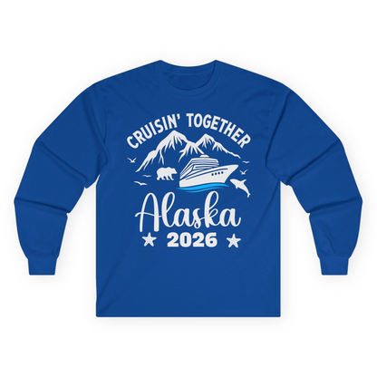 Alaska Cruise Adventure 2026 Shirt Long Sleeve Shirt – Royal – Alaska Cruise Shirts