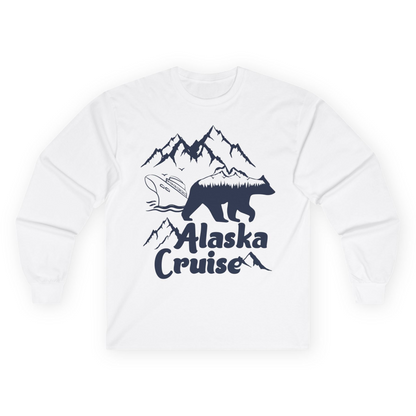 Alaska Cruise Shirt Long Sleeve Shirt – White – Alaska Cruise Shirts