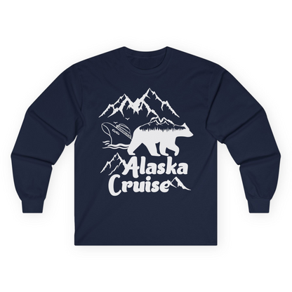 Alaska Cruise Shirt Long Sleeve Shirt – Navy – Alaska Cruise Shirts