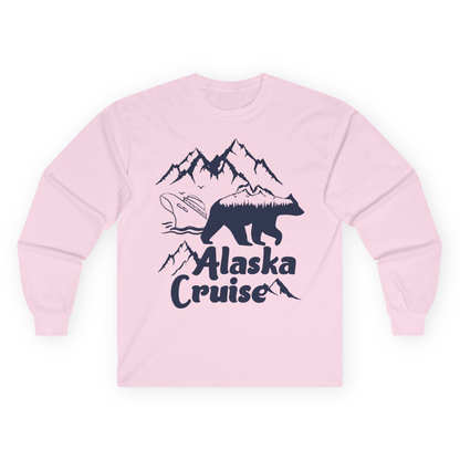 Alaska Cruise Shirt Long Sleeve Shirt – Light Pink – Alaska Cruise Shirts