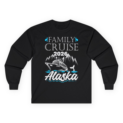 Alaska Family Cruise Shirt Long Sleeve Shirt – Black – Alaska Cruise Shirts