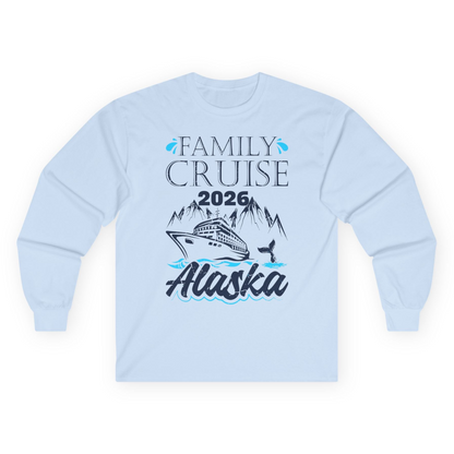 Alaska Family Cruise Shirt Long Sleeve Shirt – Light Blue – Alaska Cruise Shirts