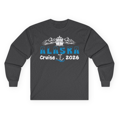 Alaska Cruise 2026 Shirt Long Sleeve Shirt – Dark Heather – Alaska Cruise Shirts