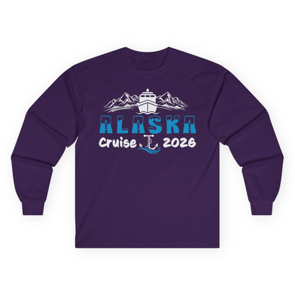 Alaska Cruise 2026 Shirt Long Sleeve Shirt – Purple – Alaska Cruise Shirts