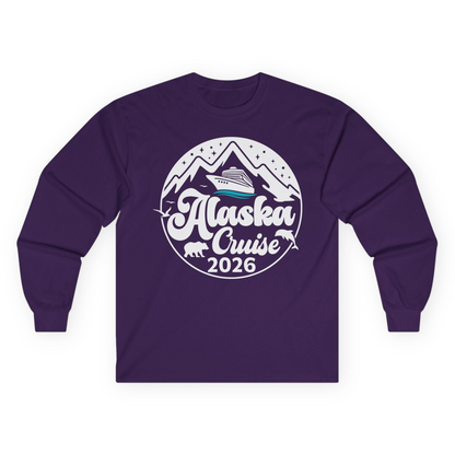 Alaska Cruise 2026 Shirt Long Sleeve Shirt – Purple – Alaska Cruise Shirts