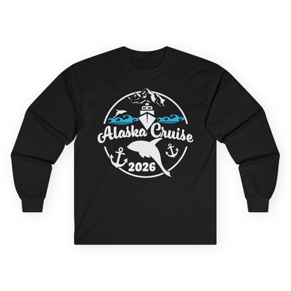 Alaska Cruise 2026 Shirt Long Sleeve Shirt – Black – Alaska Cruise Shirts