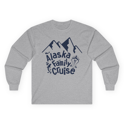 Alaska Family Cruise Adventure Shirt Long Sleeve Shirt – Sport Grey – Alaska Cruise Shirts