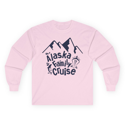 Alaska Family Cruise Adventure Shirt Long Sleeve Shirt – Light Pink – Alaska Cruise Shirts