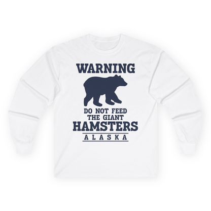Funny Alaska Bear Warning Shirt Long Sleeve Shirt – Unknown – Alaska Cruise Shirts