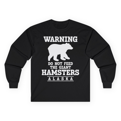 Funny Alaska Bear Warning Shirt Long Sleeve Shirt – Unknown – Alaska Cruise Shirts