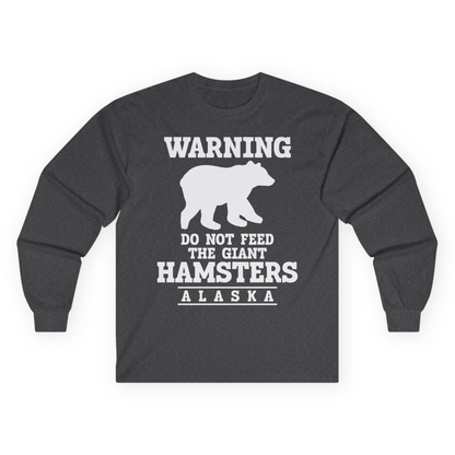 Funny Alaska Bear Warning Shirt Long Sleeve Shirt – Unknown – Alaska Cruise Shirts
