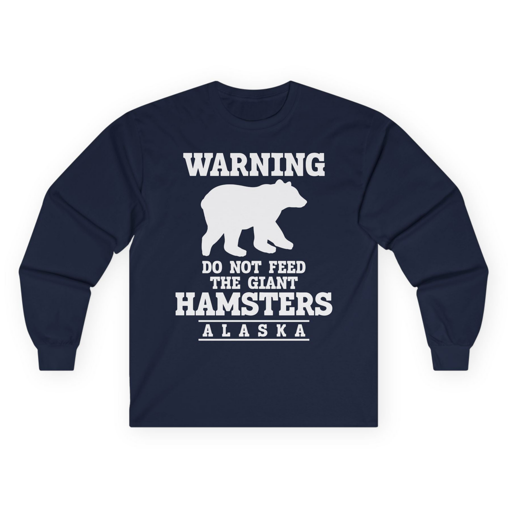 Funny Alaska Bear Warning Shirt Long Sleeve Shirt – Unknown – Alaska Cruise Shirts