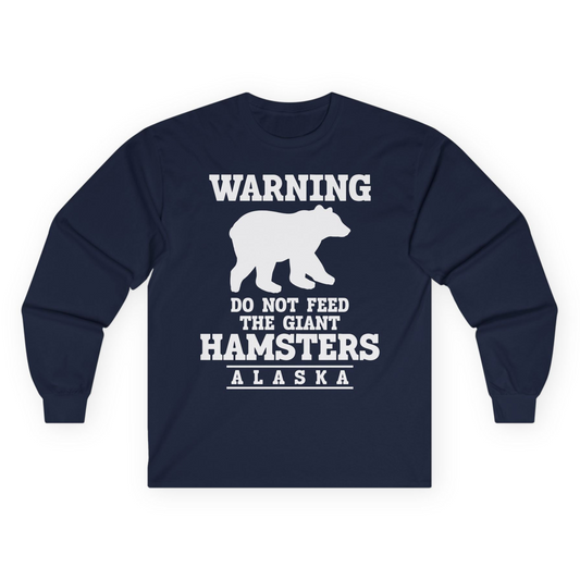 Funny Alaska Bear Warning Shirt Long Sleeve Shirt – Unknown – Alaska Cruise Shirts