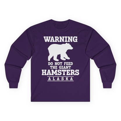 Funny Alaska Bear Warning Shirt Long Sleeve Shirt – Unknown – Alaska Cruise Shirts