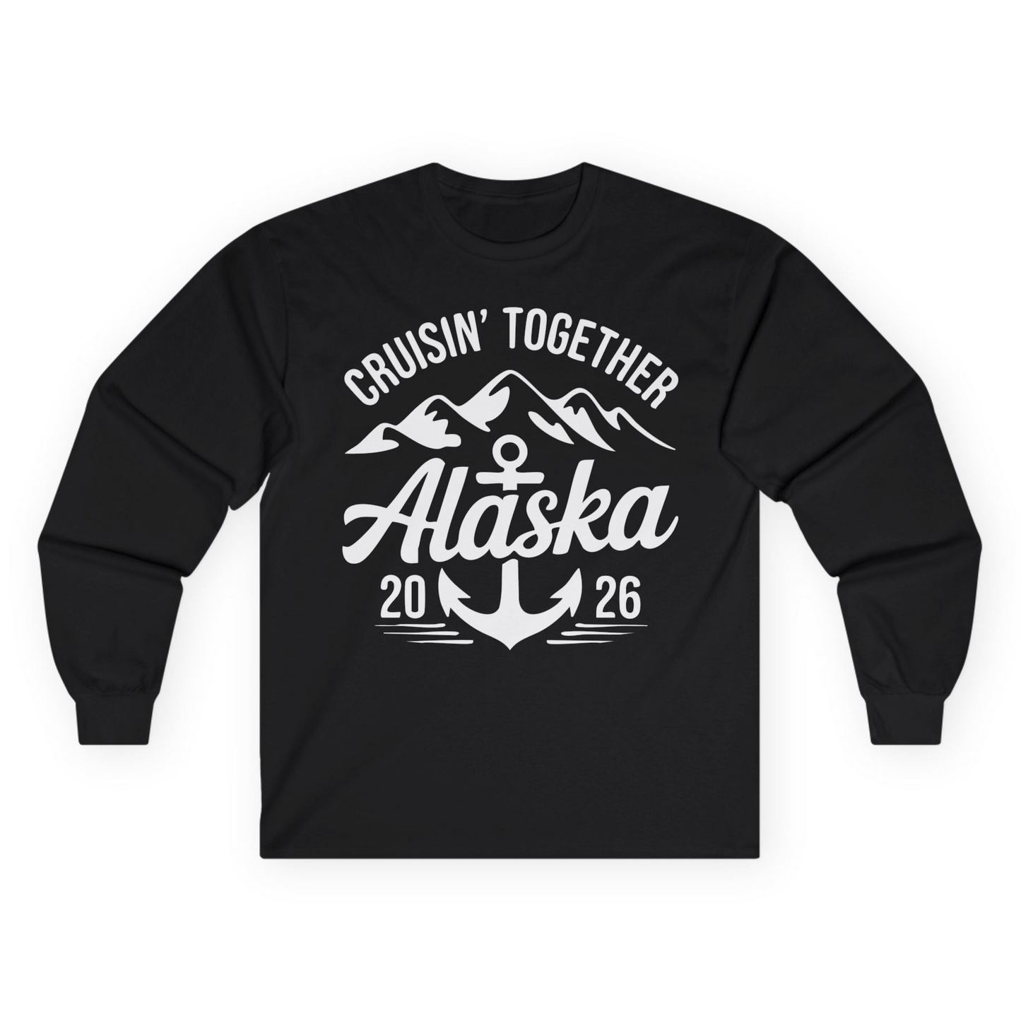 Alaska Cruise Shirt Long Sleeve Shirt – Black – Alaska Cruise Shirts