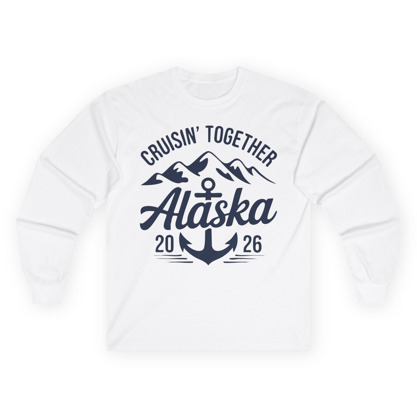 Alaska Cruise Shirt Long Sleeve Shirt – White – Alaska Cruise Shirts