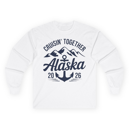 Alaska Cruise Shirt Long Sleeve Shirt – White – Alaska Cruise Shirts