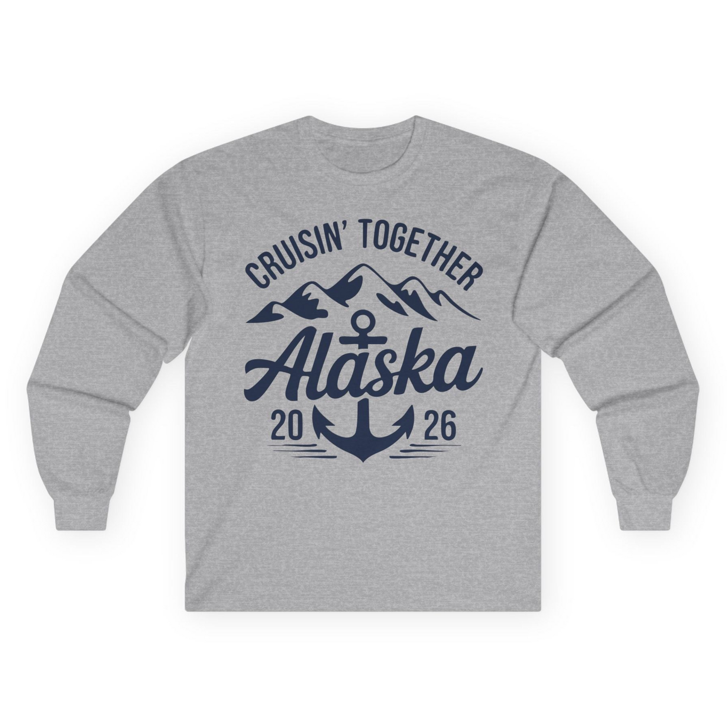 Alaska Cruise Shirt Long Sleeve Shirt – Sport Grey – Alaska Cruise Shirts