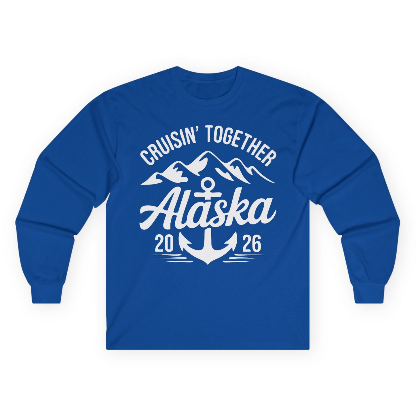 Alaska Cruise Shirt Long Sleeve Shirt – Royal – Alaska Cruise Shirts