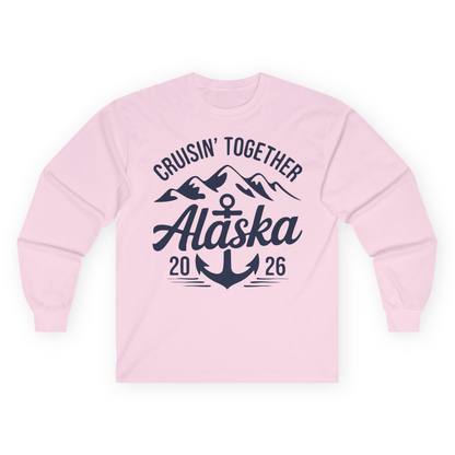 Alaska Cruise Shirt Long Sleeve Shirt – Light Pink – Alaska Cruise Shirts