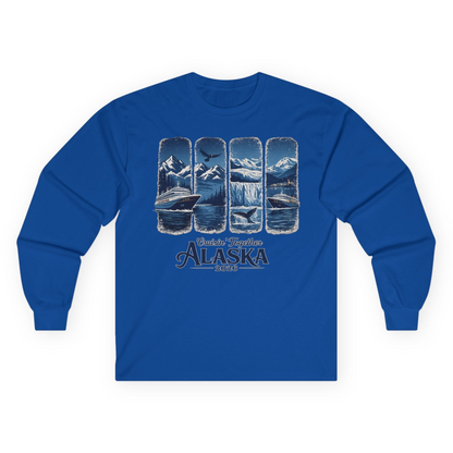 Alaska Cruise Adventure Shirt Long Sleeve Shirt – Royal – Alaska Cruise Shirts