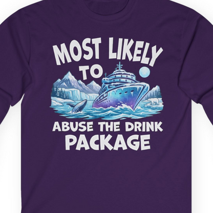Funny Alaska Cruise long sleeve shirt Long Sleeve Shirt – Purple – Alaska Cruise Shirts Close Up