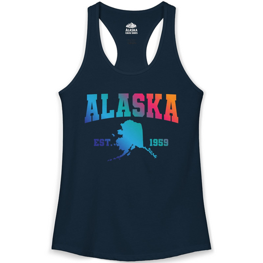 Retro Alaska Est 1959 Shirt Ladies Tank Top – Alaska Cruise Shirts
