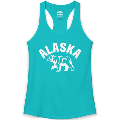 Alaska Bear Silhouette Wildlife Shirt Ladies Tank Top – Alaska Cruise Shirts