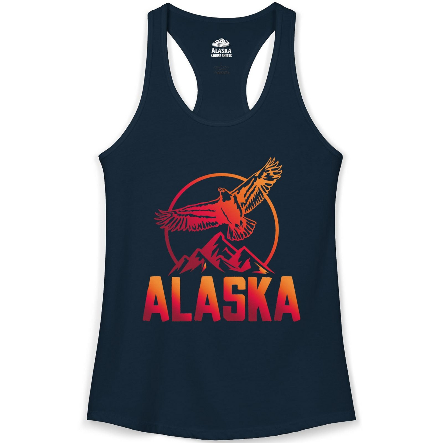 Alaska Eagle Mountains Graphic Shirt Ladies Tank Top – Alaska Cruise Shirts