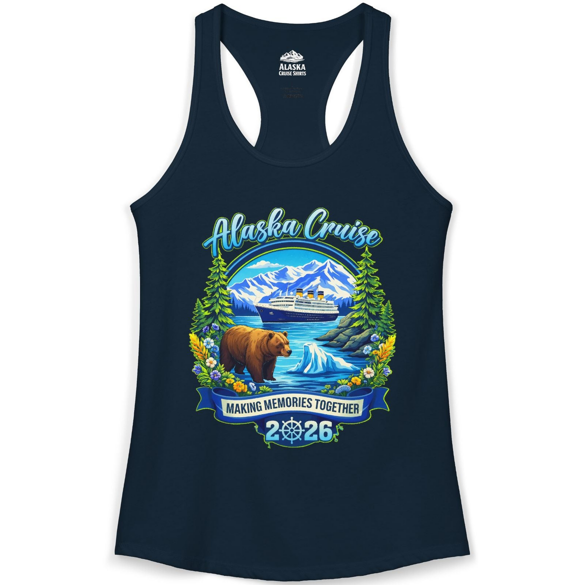 Alaska Cruise 2026 Family Shirt Ladies Tank Top – Alaska Cruise Shirts