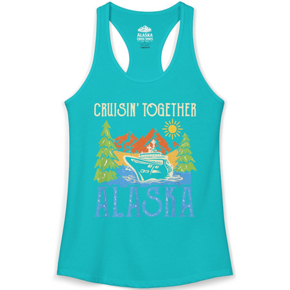 Alaska Cruise Adventure Nature Landscape Retro Family Shirt — Ladies Tank Ladies Tank Top – Alaska Cruise Shirts
