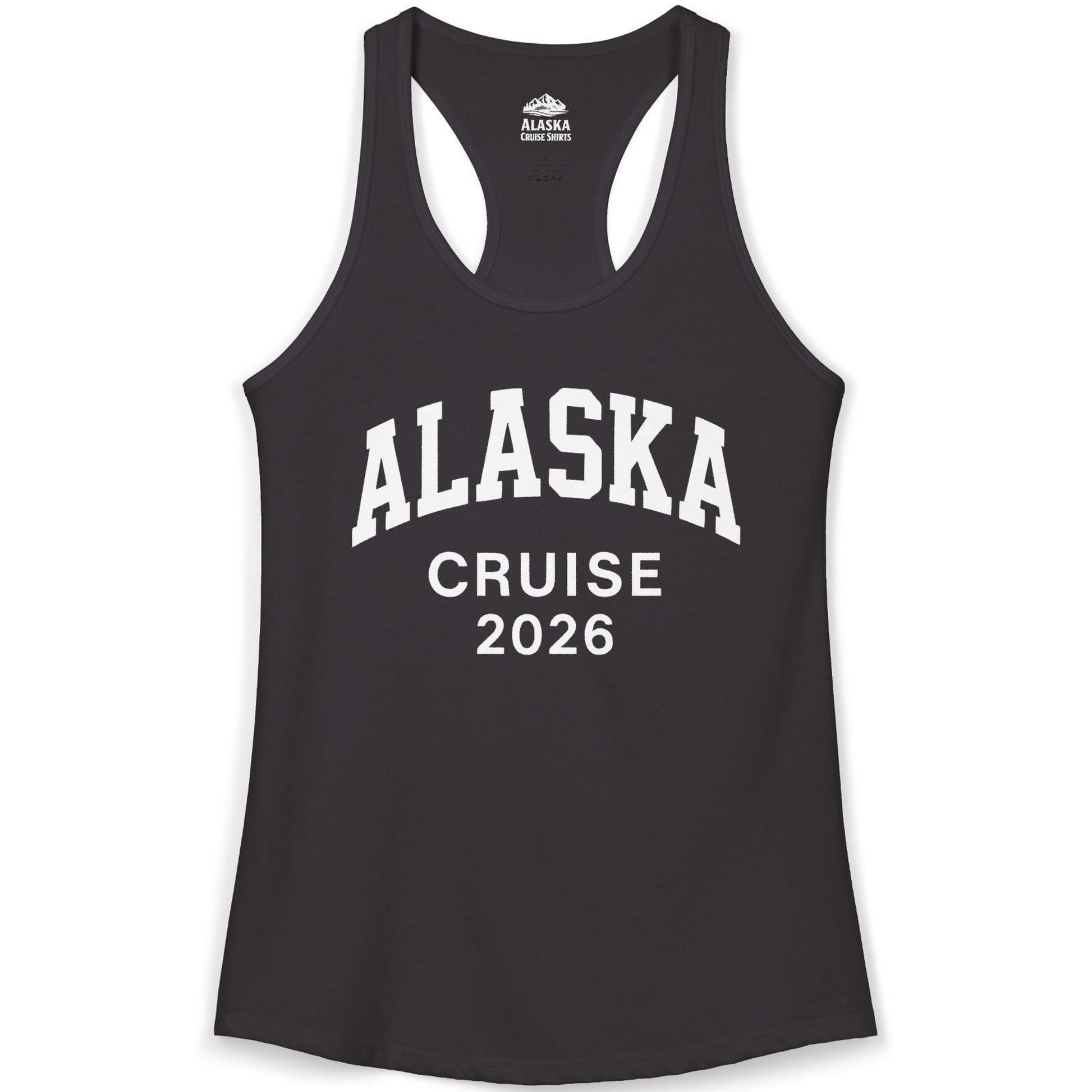 Alaska Cruise 2026 Bold Collegiate Vacation Travel Shirt — Ladies Tank Ladies Tank Top – Alaska Cruise Shirts