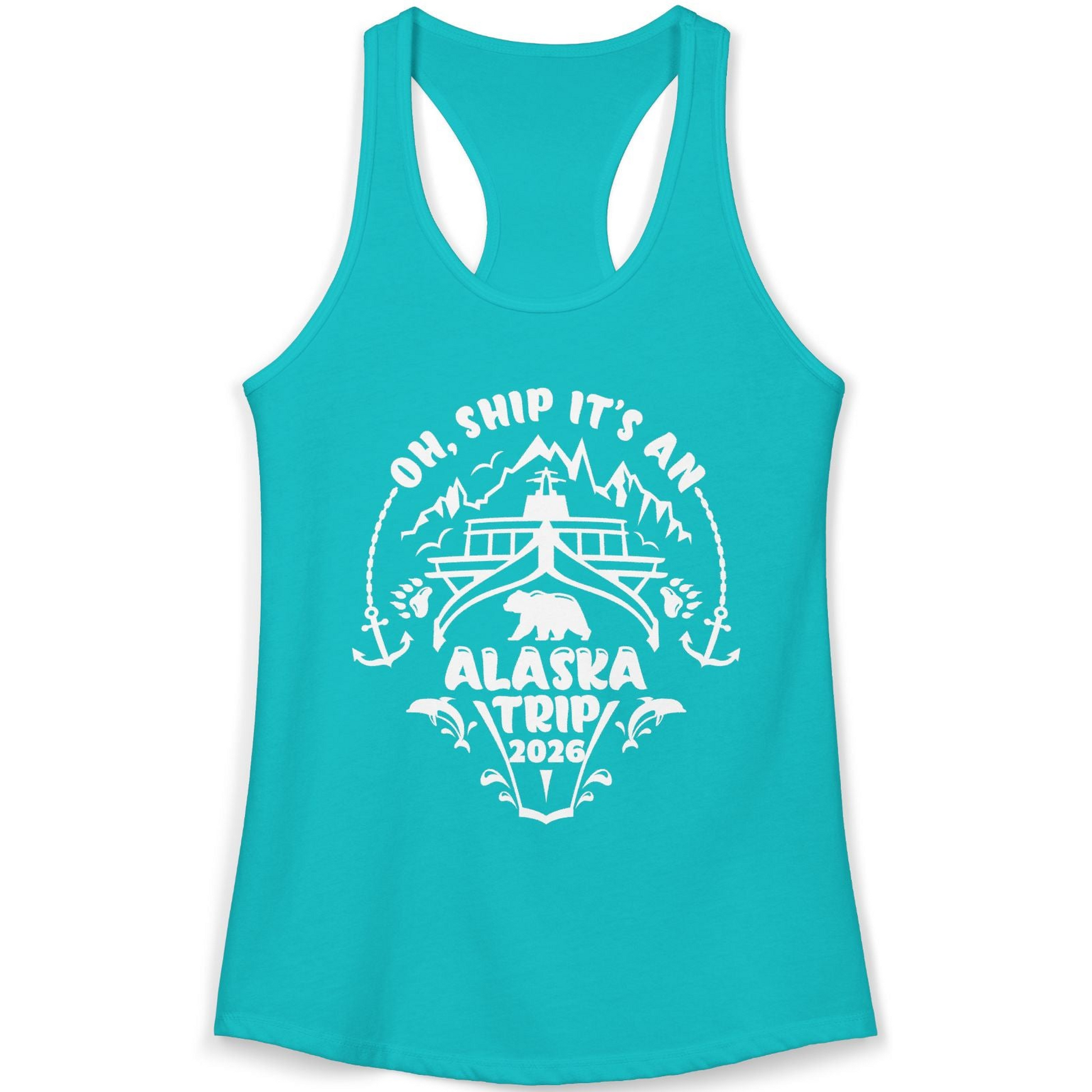 Oh Ship It’s an Alaska Trip 2026 Cruise and Wildlife Shirt — Ladies Tank Ladies Tank Top – Alaska Cruise Shirts
