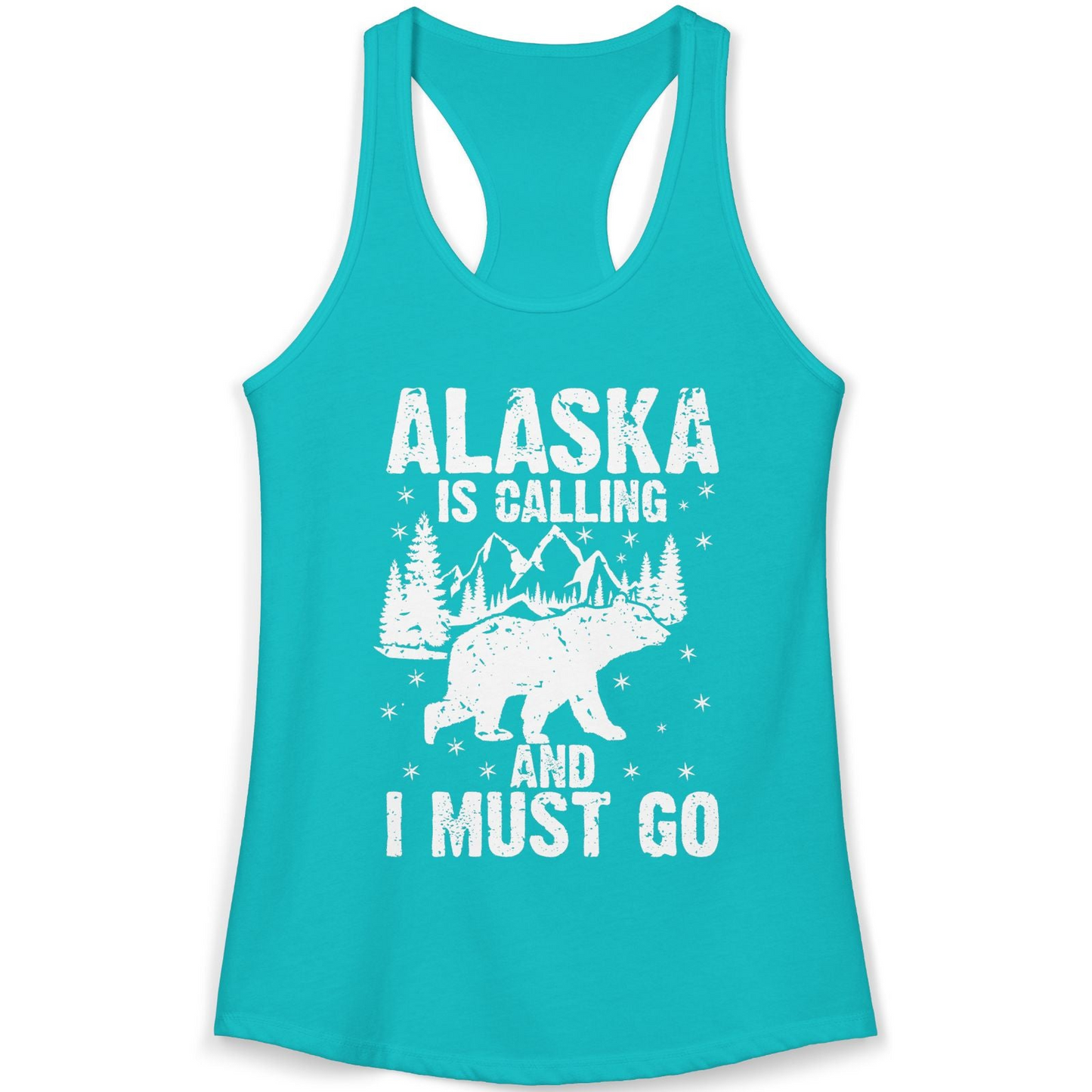 Alaska Is Calling Bear Mountain Wilderness Adventure Vintage Shirt — Ladies Tank Ladies Tank Top – Alaska Cruise Shirts