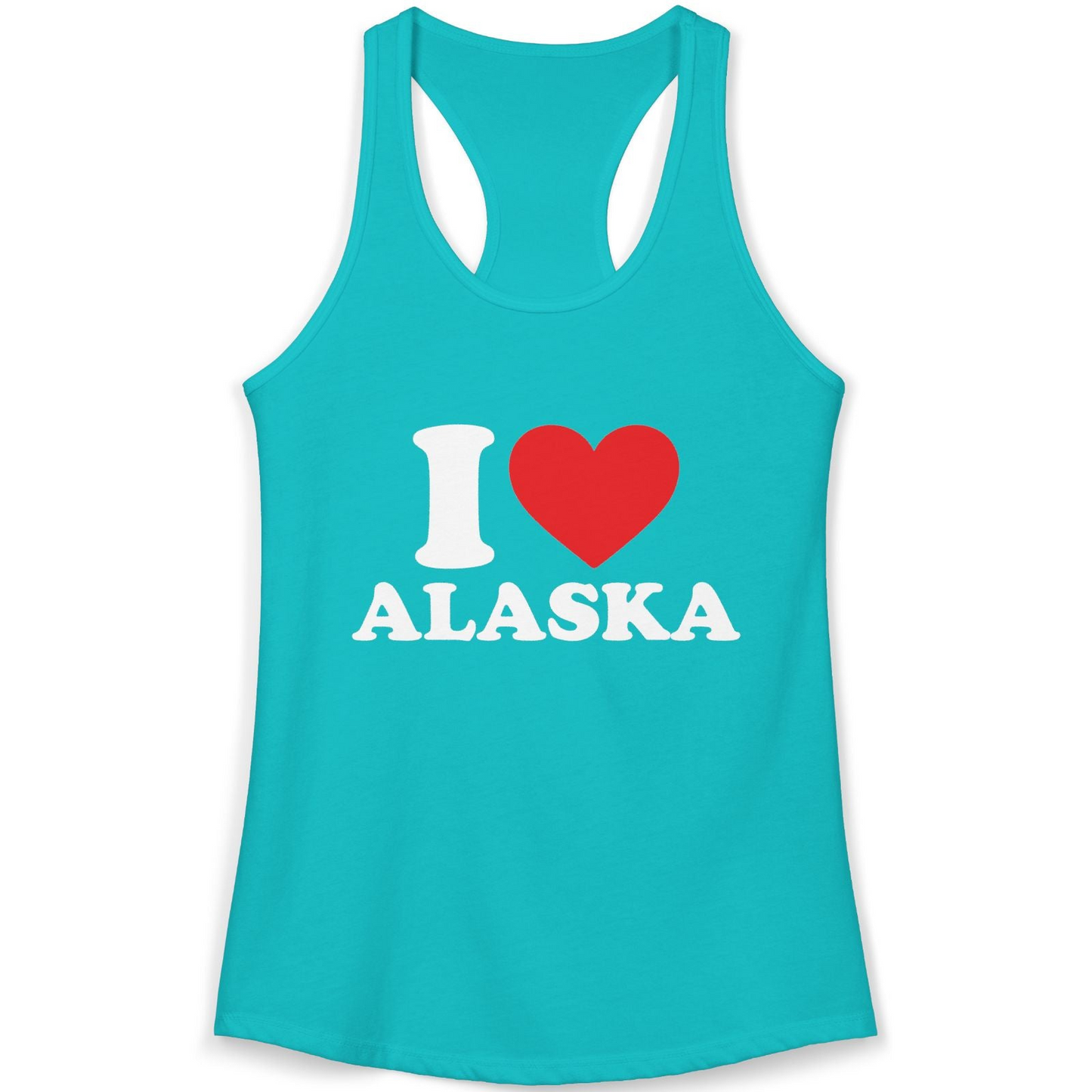 I Love Alaska Shirt Ladies Tank Top – Alaska Cruise Shirts