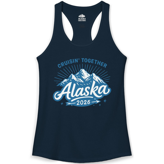 Alaska Cruise Mountains Adventure Shirt Ladies Tank Top – Alaska Cruise Shirts