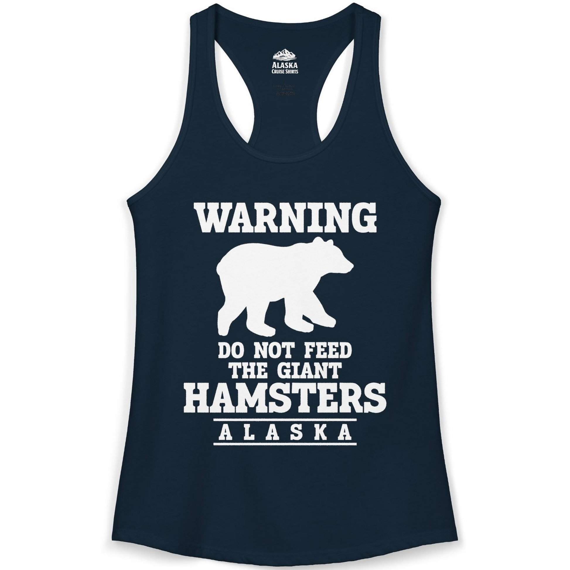 Funny Alaska Bear Warning Shirt Ladies Tank Top – Alaska Cruise Shirts
