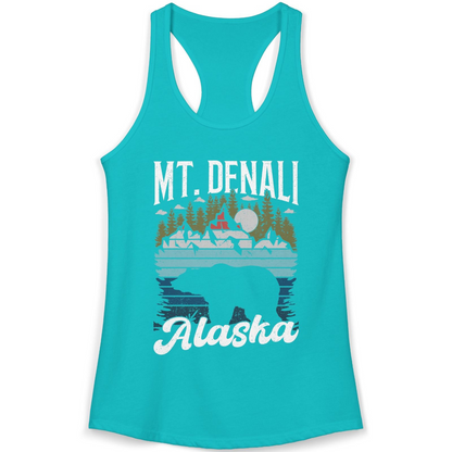 Mt Denali Alaska Bear Wilderness Shirt Ladies Tank Top – Alaska Cruise Shirts
