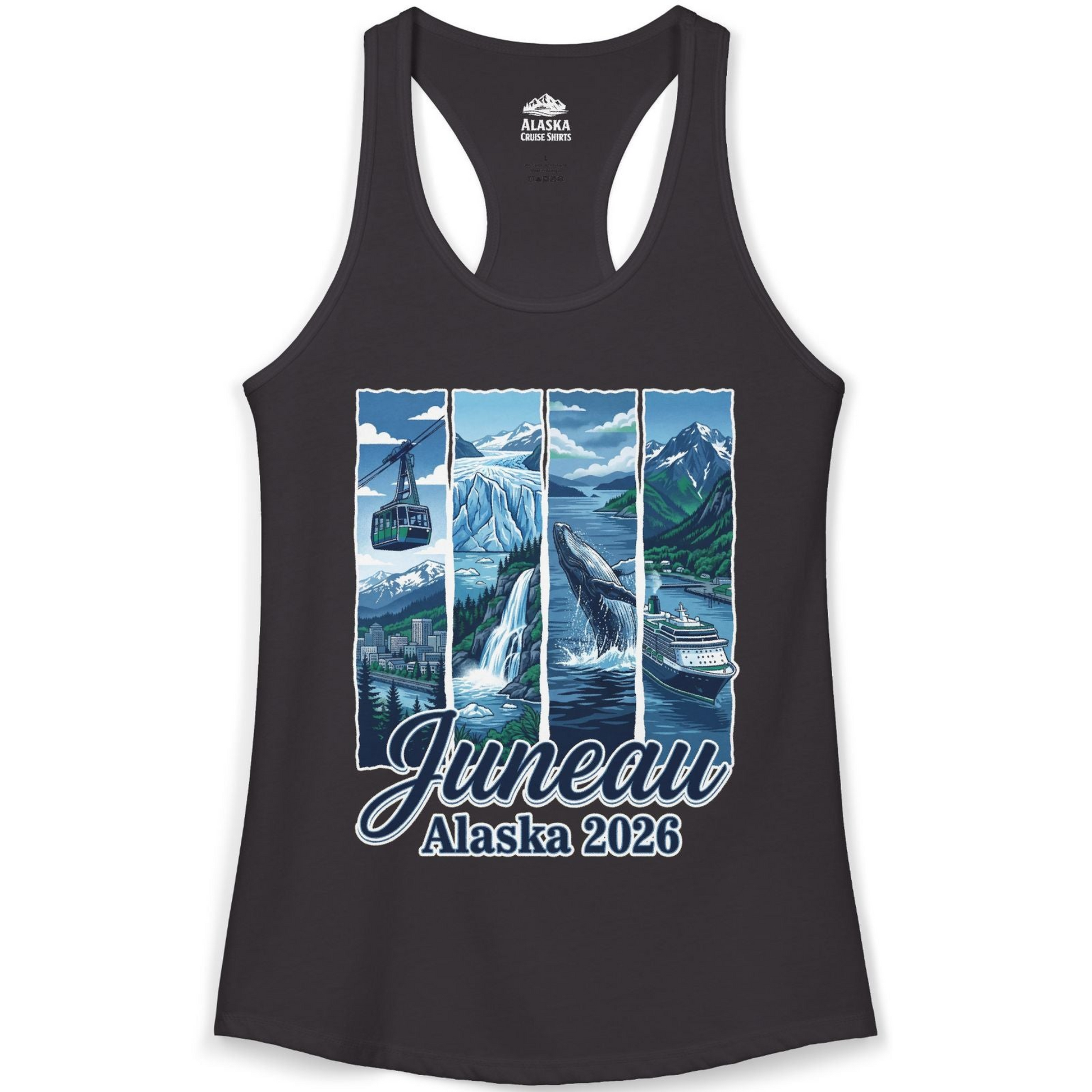 Juneau Alaska 2026 Cruise and Nature Souvenir Shirt — Ladies Tank Ladies Tank Top – Alaska Cruise Shirts