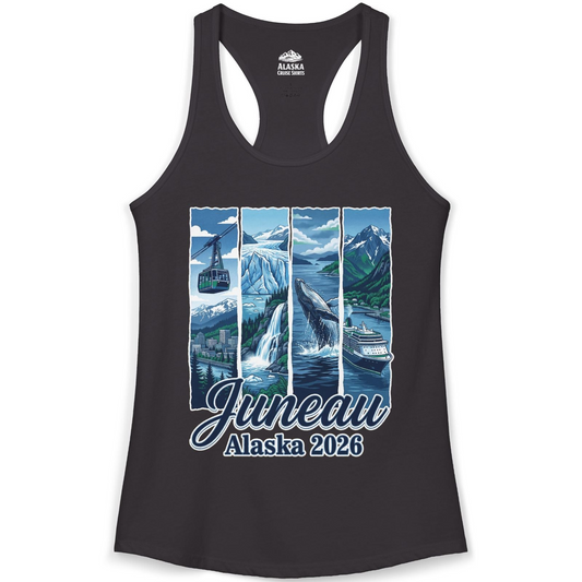 Juneau Alaska 2026 Cruise and Nature Souvenir Shirt — Ladies Tank Ladies Tank Top – Alaska Cruise Shirts