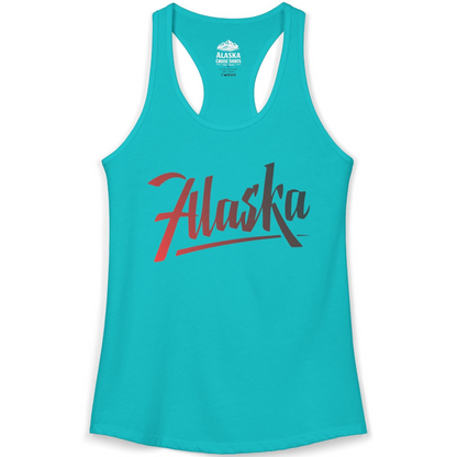 Alaska Script Wordmark Shirt Ladies Tank Top – Alaska Cruise Shirts
