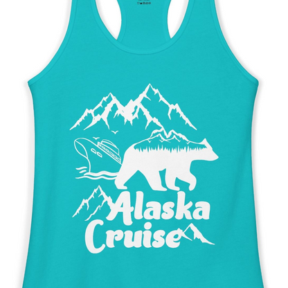 Alaska Cruise Shirt Ladies Tank Top – Alaska Cruise Shirts Close Up