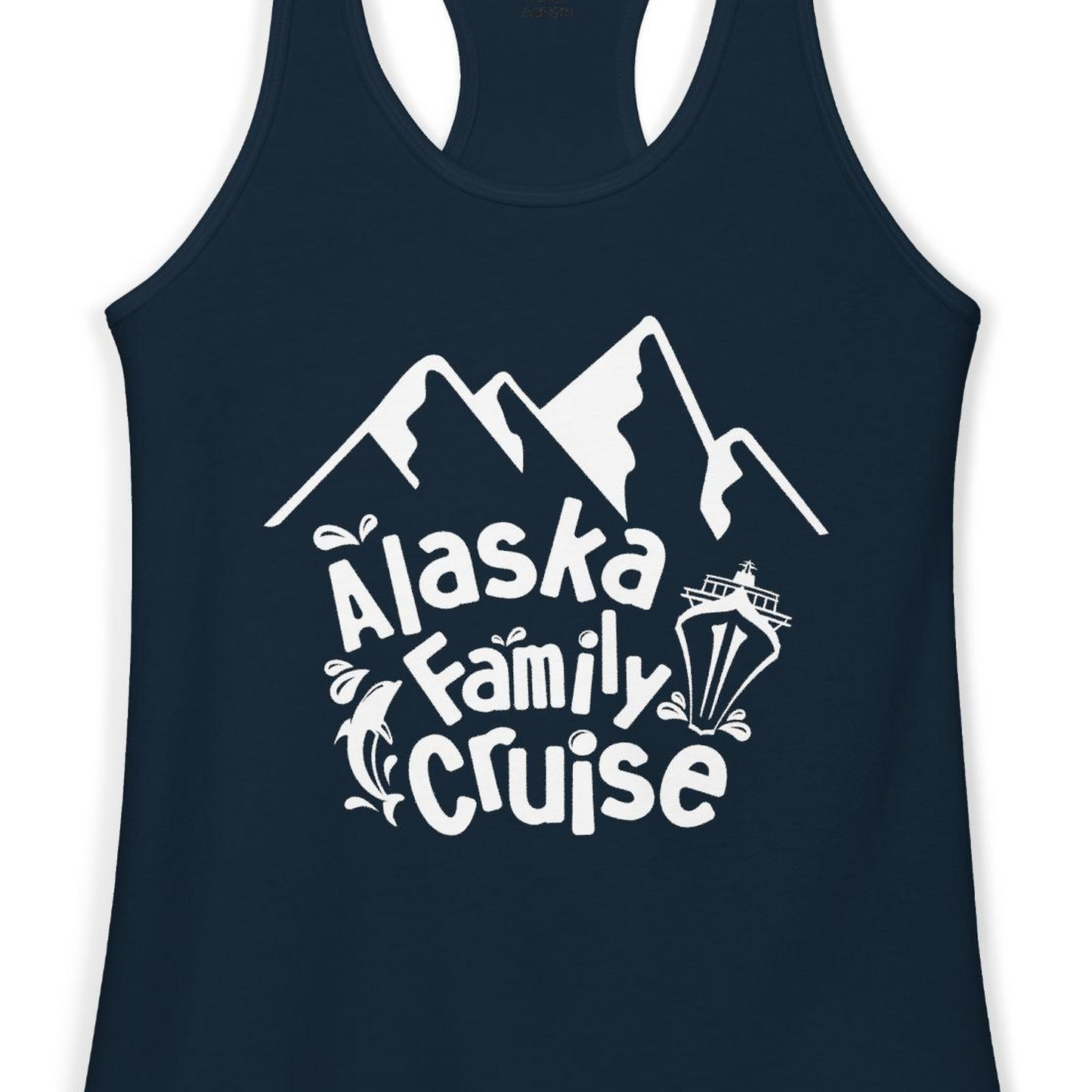 Alaska Family Cruise Adventure Shirt Ladies Tank Top – Alaska Cruise Shirts Close Up