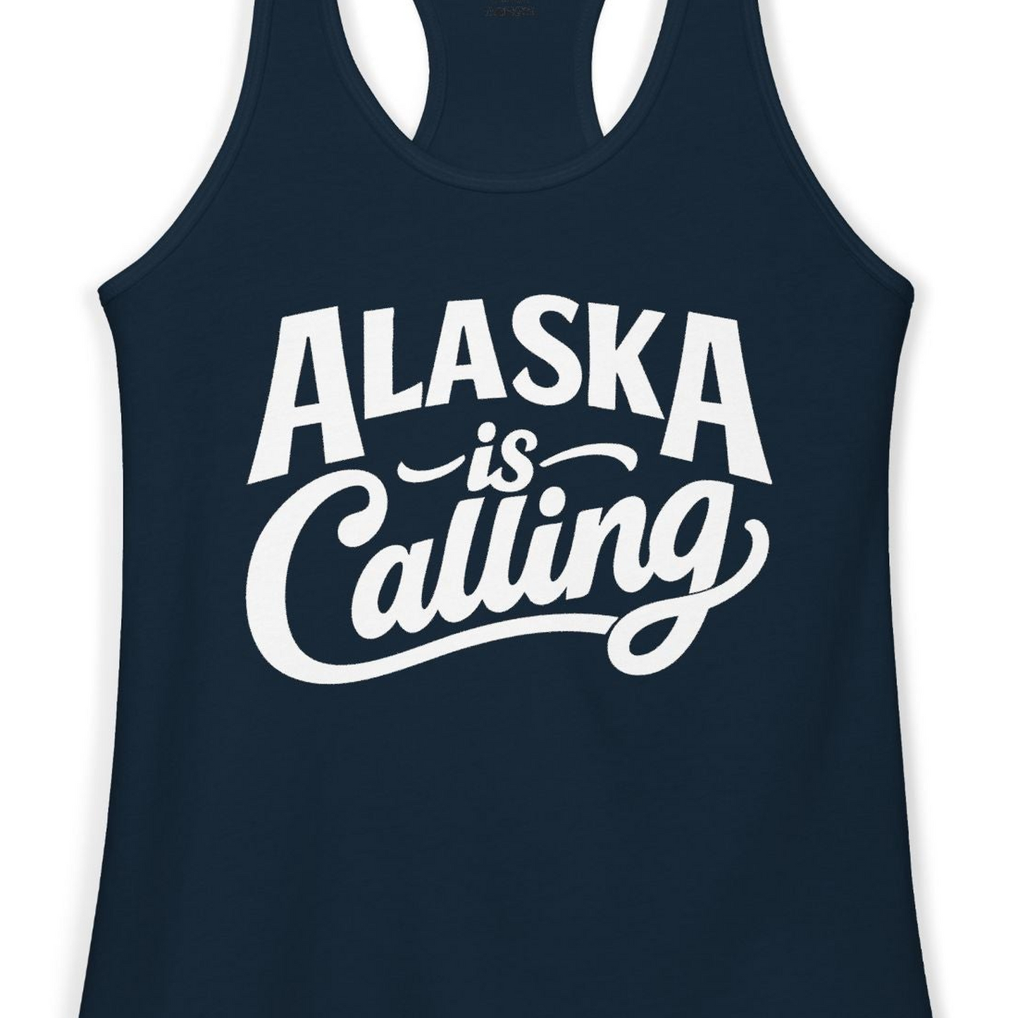 Alaska Is Calling Shirt Ladies Tank Top – Alaska Cruise Shirts Close Up