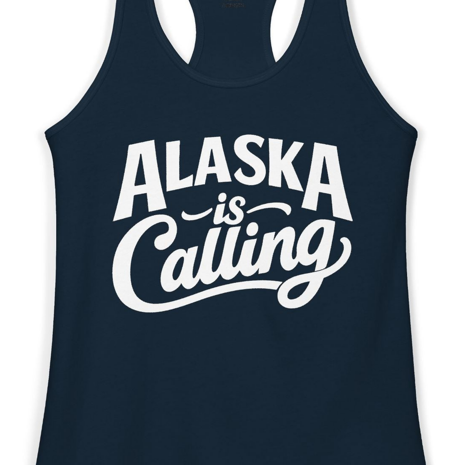 Alaska Is Calling Shirt Ladies Tank Top – Alaska Cruise Shirts Close Up