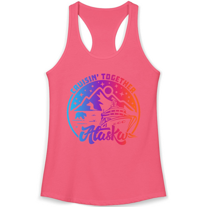 Alaska Cruise Shirt Ladies Tank Top – Hot Pink – Alaska Cruise Shirts
