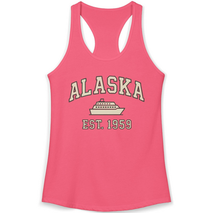 Alaska Cruise Shirt Ladies Tank Top – Hot Pink – Alaska Cruise Shirts