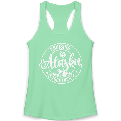 Cruising Alaska Together Shirt Ladies Tank Top – Solid Mint – Alaska Cruise Shirts